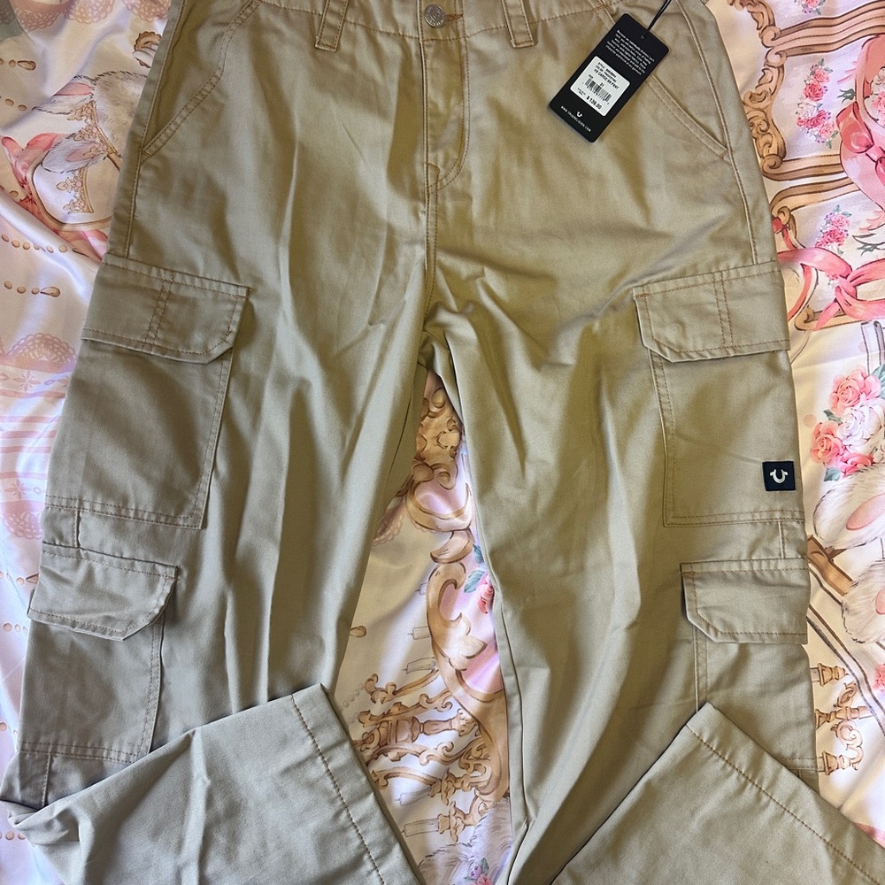 True Religion Khaki Cargo Pants